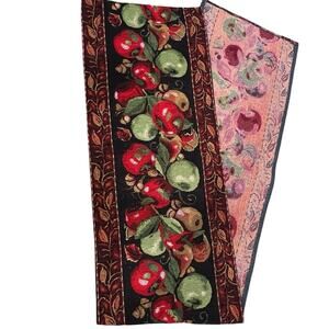 Tapestry Table-runner- Apples Red & Green - 67” Long x 13” Wide